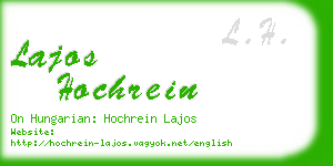 lajos hochrein business card